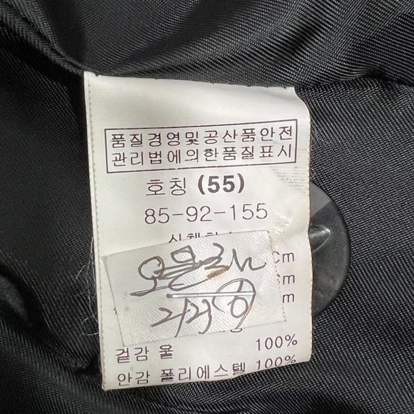 Like new SHIN KANG SIK (Korean Designer) Black Tailored Blazer Size Smal… - Picture 12 of 12